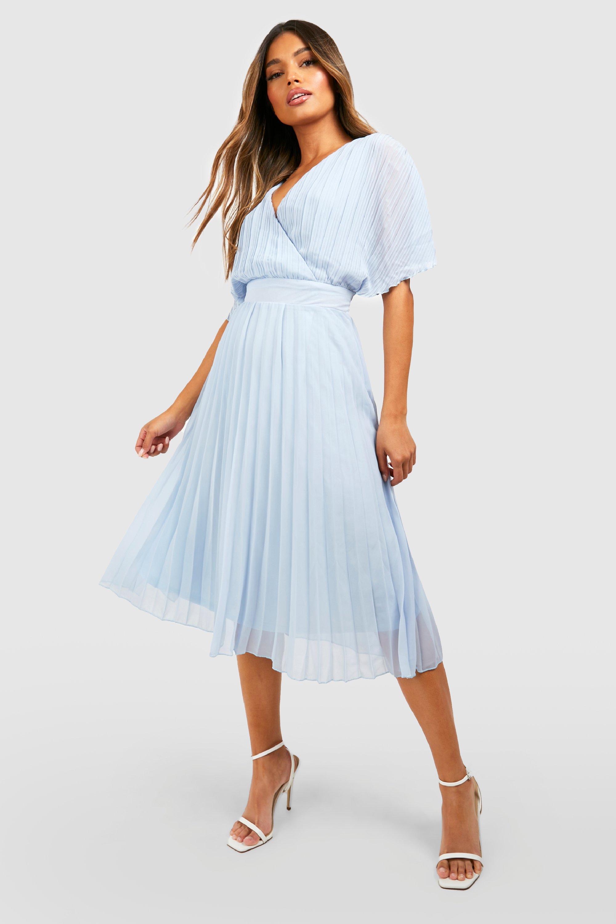 Dusty blue summer sales dress